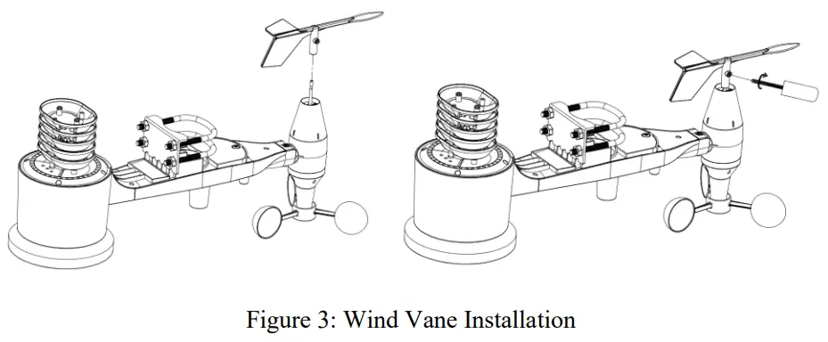 LoRa WL69BM Weather Station - Wind Vane