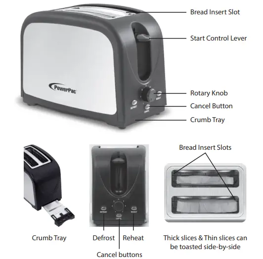 PowerPac-PPT03-2-Slice-Bread-Toaster-FIG-3