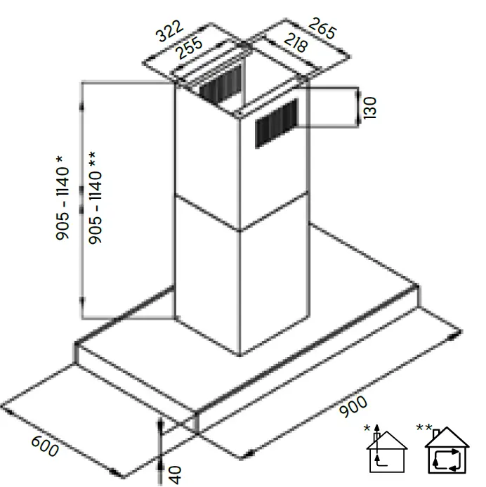 LAPETEK-JONA-SLIM-V 90-Island-Kitchen-Hood-13