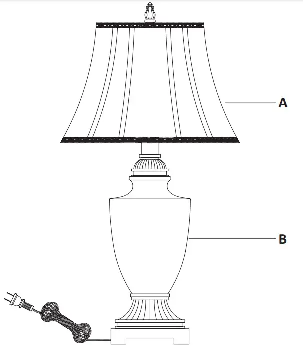 KAWOTI 21116 27.5-Inch Teal Green 3-way Table Lamp