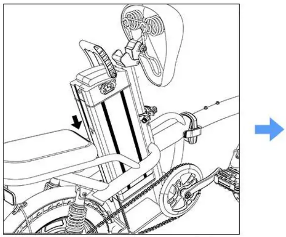 SOHAMO A2 Foldable Electric Bike - Battery 7