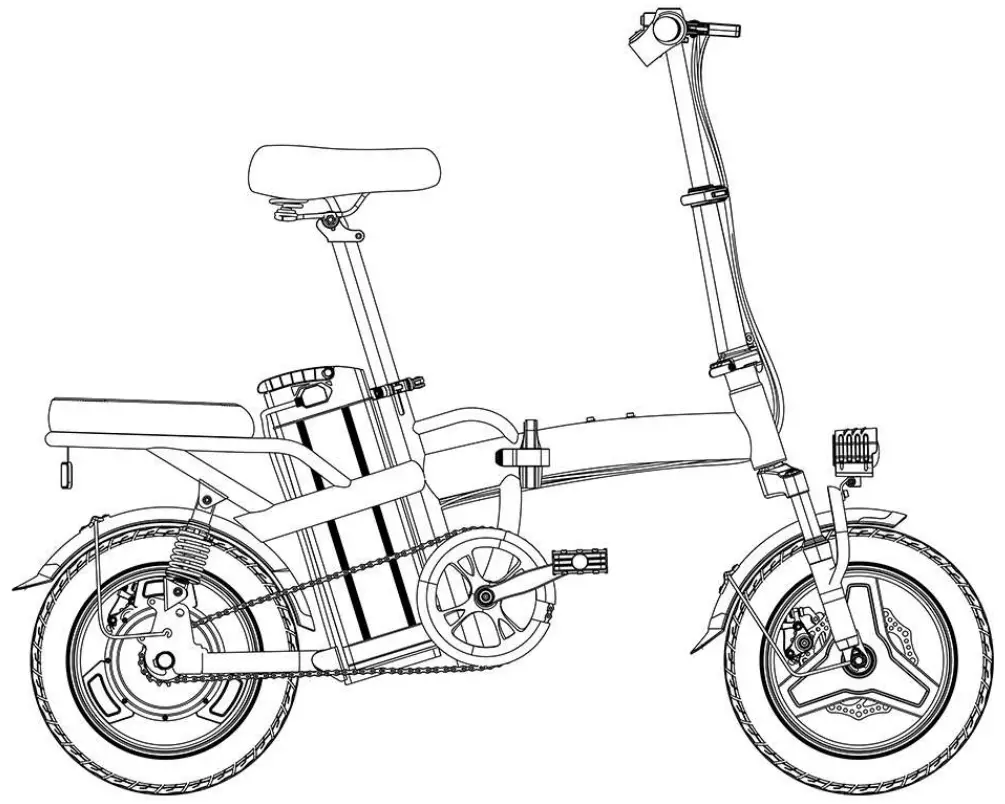 SOHAMO A2 Foldable Electric Bike - Body 13