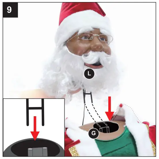 HOLIDAY LIVING 4124156 75 In Musical Mrs Claus Electrical Outlet Christmas Decor - fig 10