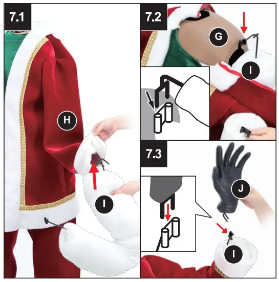 HOLIDAY LIVING 4124156 75 In Musical Mrs Claus Electrical Outlet Christmas Decor - fig 8