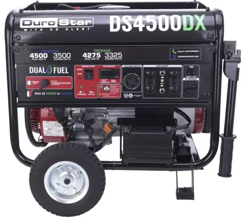 DuroStar DS4500DX Electric Start Dual Fuel Portable Generator product
