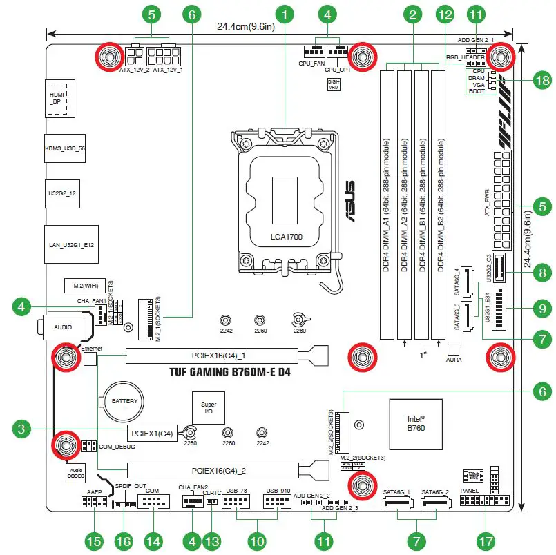 ASUS-B760M-E-D4-TUF-Gaming-Motherboard-fig 4
