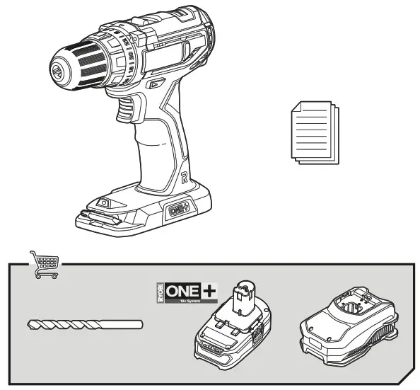 RYOBI R18DD2-220S Drill Driver - Fig1