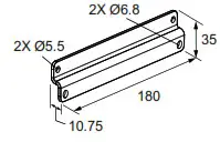 BANNER WLA 2 LED Area Light for Industrial Work Cells - Brackets 1