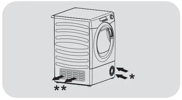 HOOVER 31102370 H-DRY 300 HLE C10TCEB-80 Tumble Dryer - Fig 2