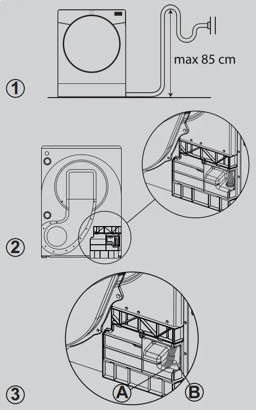 HOOVER 31102370 H-DRY 300 HLE C10TCEB-80 Tumble Dryer - Fig 3