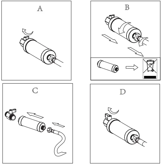 Jungborn DIO 59 Bidet - limescale filter