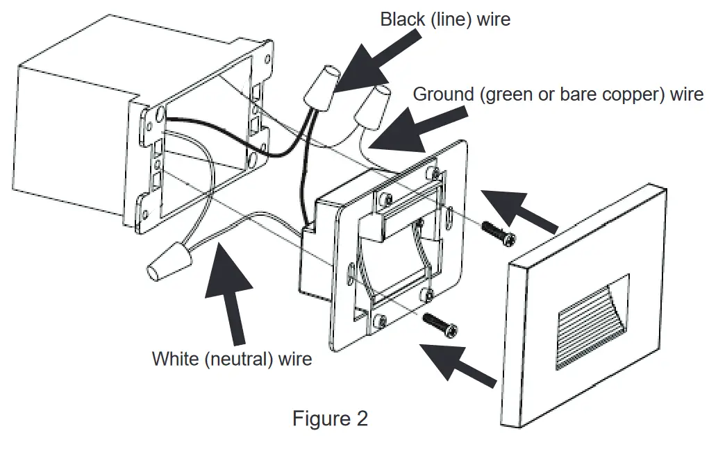 Maxxima MEW-SW203W-02 Horizontal Hardwired White Step Light LED Stair Light - fig 2