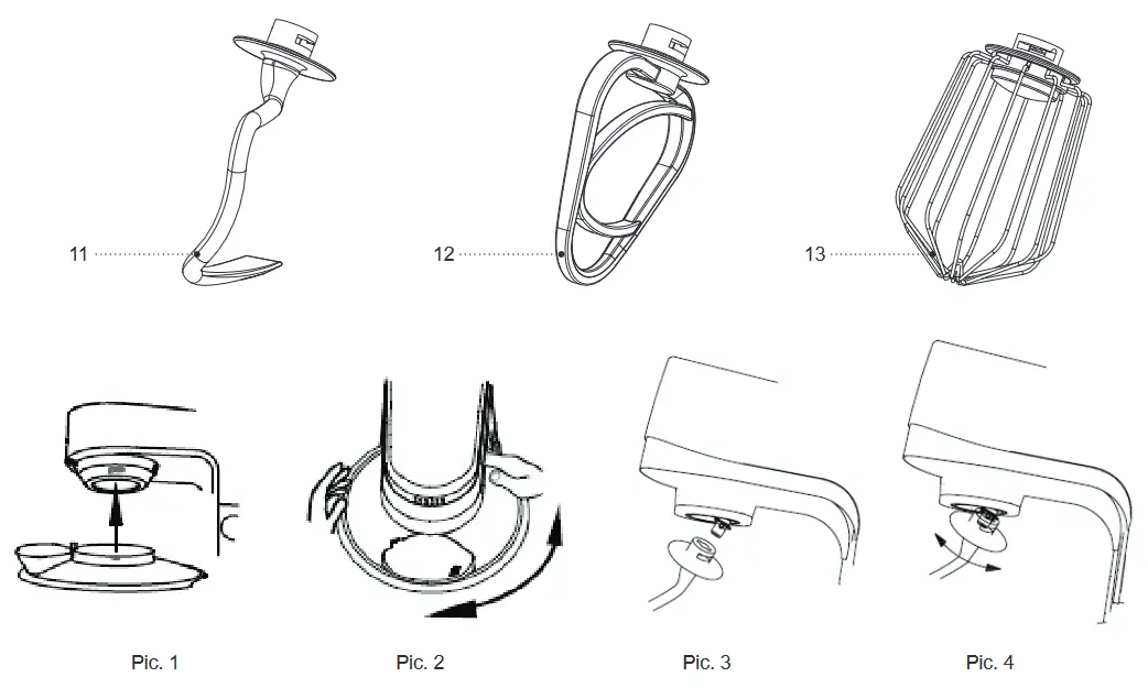 BRAYER BR1500 Kitchen Machine - DESCRIPTION 1