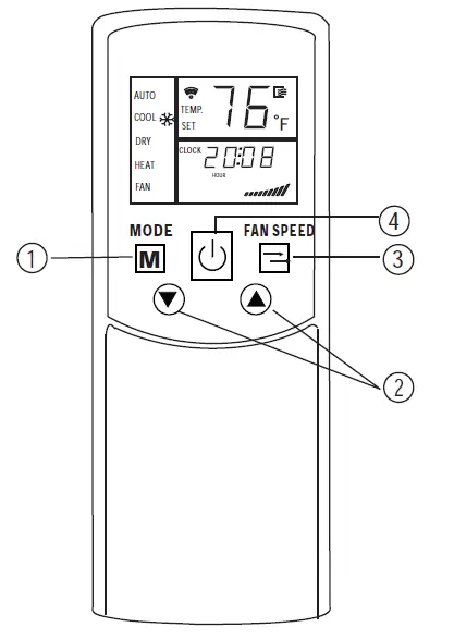 Mr Cool-Olympus-Air-Conditioner-Remote-Buttons-and-Functions-FIG-13