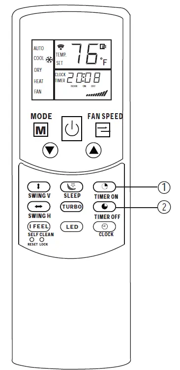 Mr Cool-Olympus-Air-Conditioner-Remote-Buttons-and-Functions-FIG-16