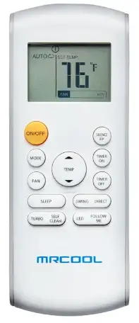Mr Cool-Olympus-Air-Conditioner-Remote-Buttons-and-Functions-PRODUCT
