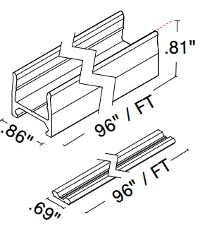Low Profile Pvc Mount Channel