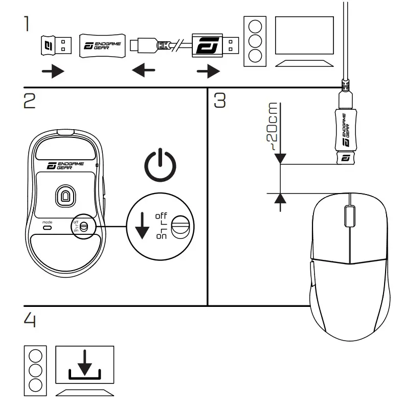 ENDGAME GEAR XM2we Wireless Gaming Mouse - fig 2
