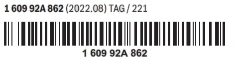 BOSCH GST Professional GST 90 BE Jigsaw - Bar code
