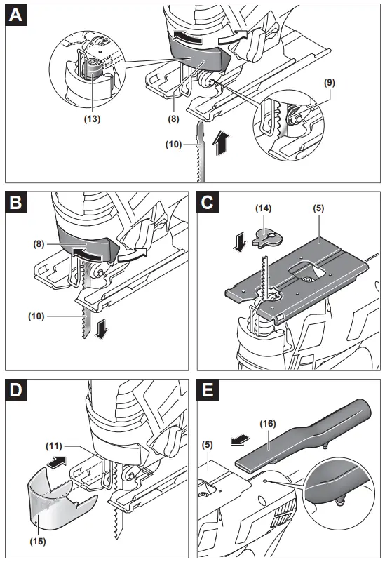 BOSCH GST Professional GST 90 BE Jigsaw - Parts 2