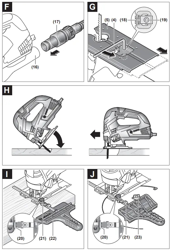 BOSCH GST Professional GST 90 BE Jigsaw - Parts 3