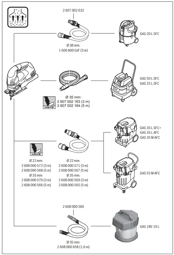 BOSCH GST Professional GST 90 BE Jigsaw - Parts 5