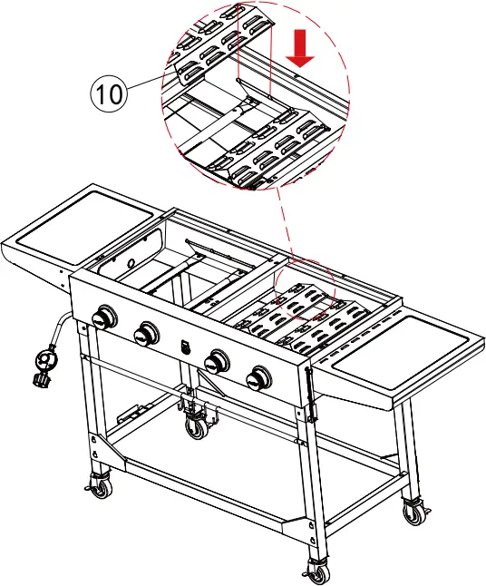 Royal Gourmet GD402 - Assembly 10