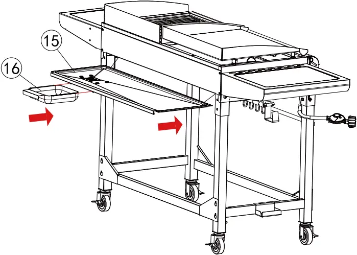 Royal Gourmet GD402 - Assembly 15