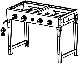 Royal Gourmet GD402 - Part diagram 1