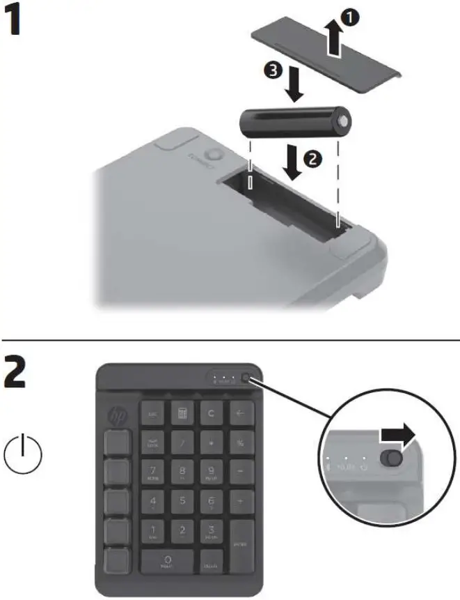 hp TPA S003K Mini Wireless Keyboard - Figure 1