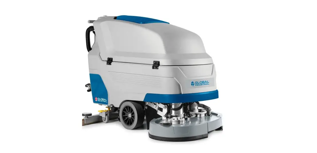 Global Industrial 641840 Auto Floor Scrubber With Traction Drive 34 Inch Cleaning Path User Manual