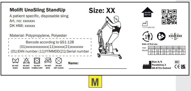 BM30399 Molift Uno Sling Stand Up User Manual - Molift UnoSling StandUp