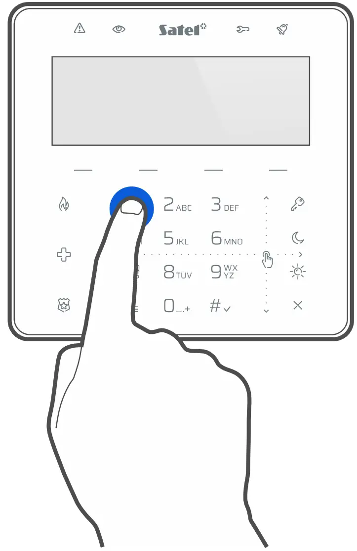 Using the touch keys
