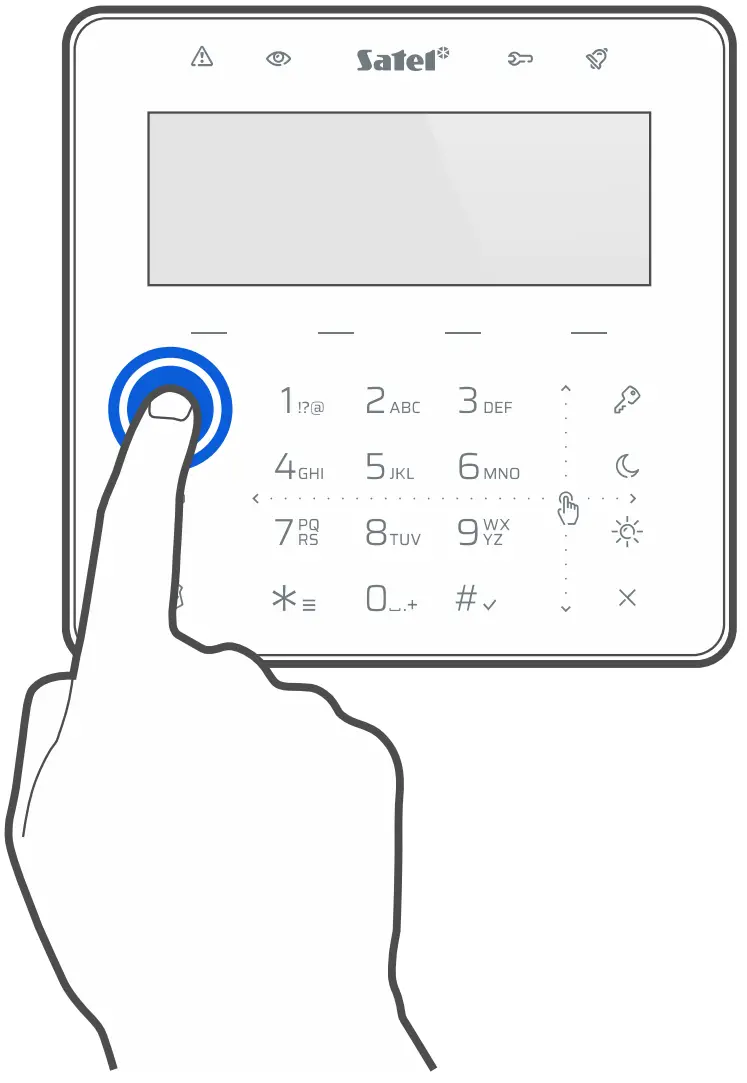 Using the touch keys