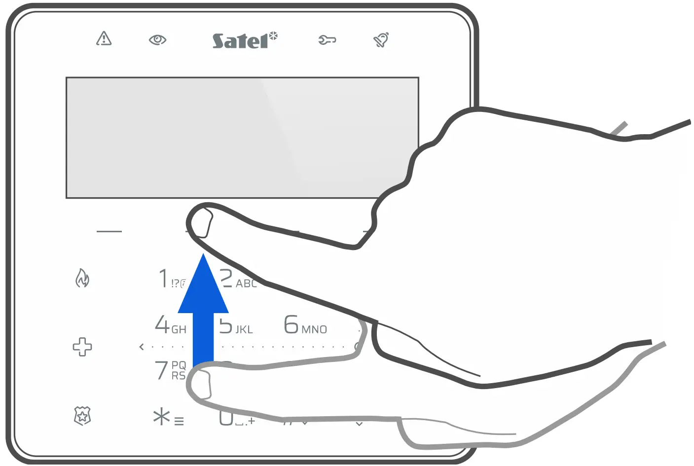 Using the touch keys