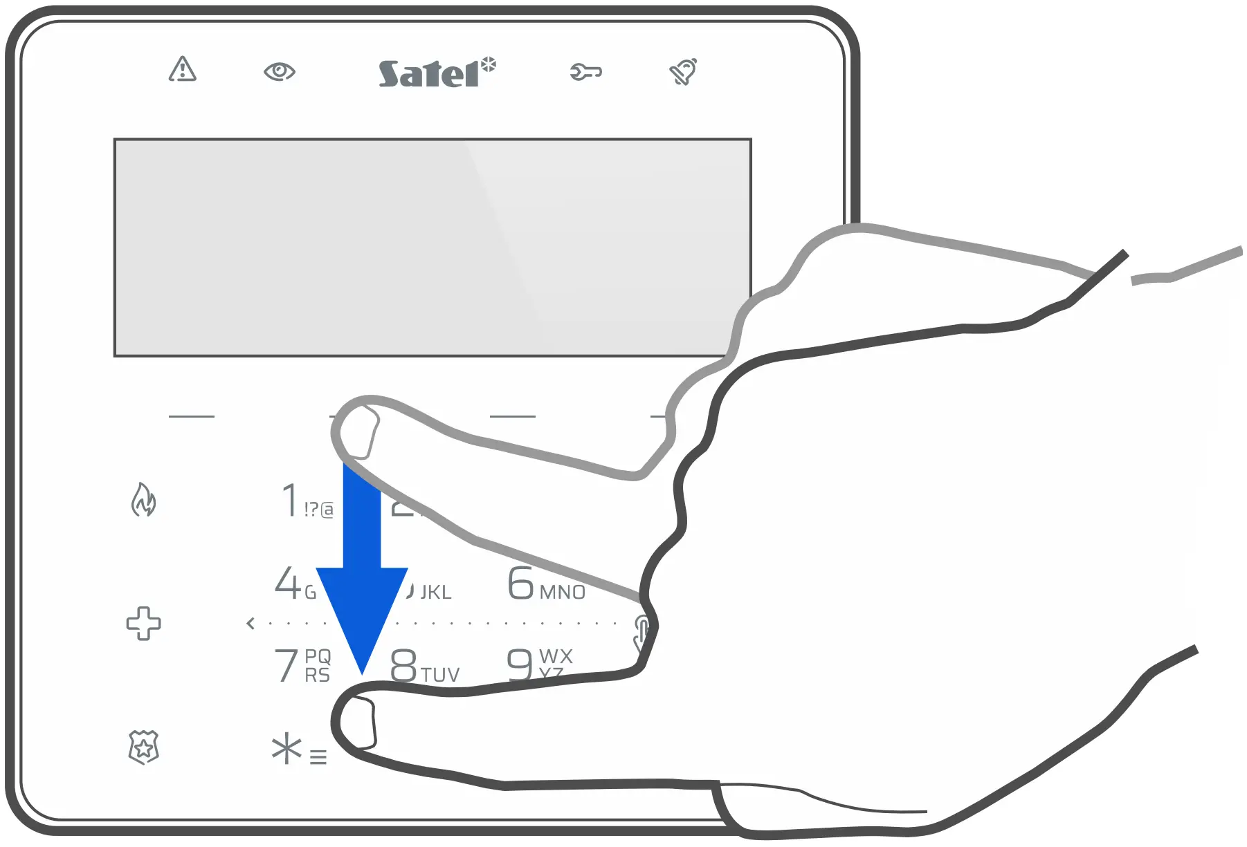 Using the touch keys