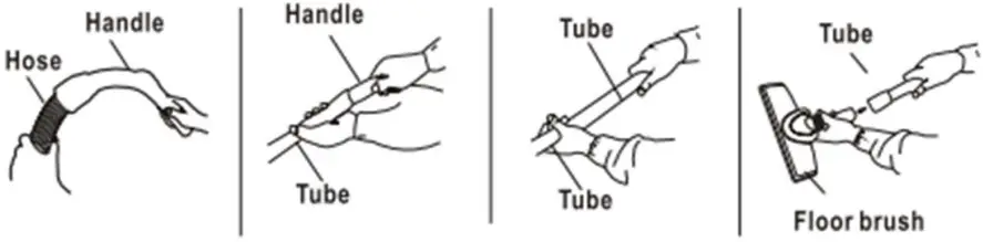 Livoo DOH105 Bagless Multi Cyclonic Vacuum Cleaner - handle