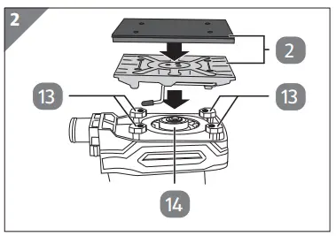 Mounting the sanding plate