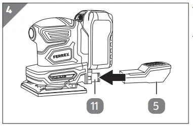 Attaching/detaching dust container