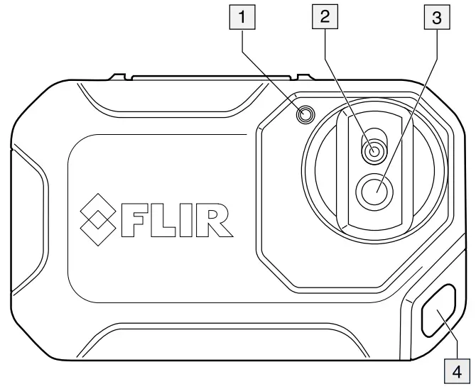 FLIR C2 Compact Thermal Camera - Front Description