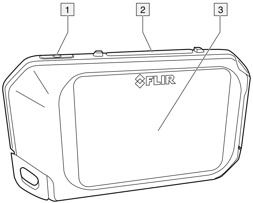 FLIR C2 Compact Thermal Camera - Rear Description