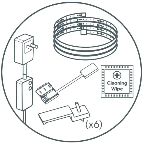 GE CYNC LED Smart Light Strip - Light Strip Contents
