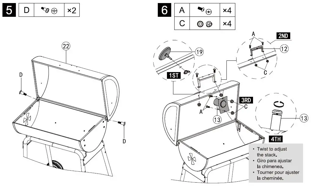 Royal-Gourmet-CC1830V-Barrel-Charcoal-Grill-FIG-10