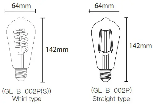 GLEDOPTO GL S 004P ZigBee Pro Indoor Lights - LED Filament Bulb 1