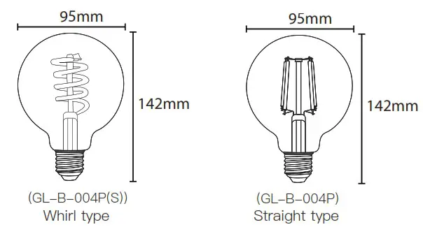 GLEDOPTO GL S 004P ZigBee Pro Indoor Lights - LED Filament Bulb 4