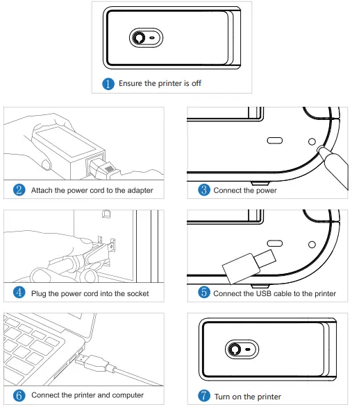 BEEPRT C10 Series Thermal Label Printer - Printer Connection