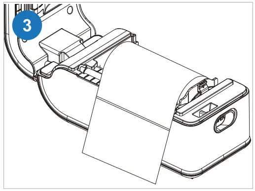 BEEPRT C10 Series Thermal Label Printer - feed label 1