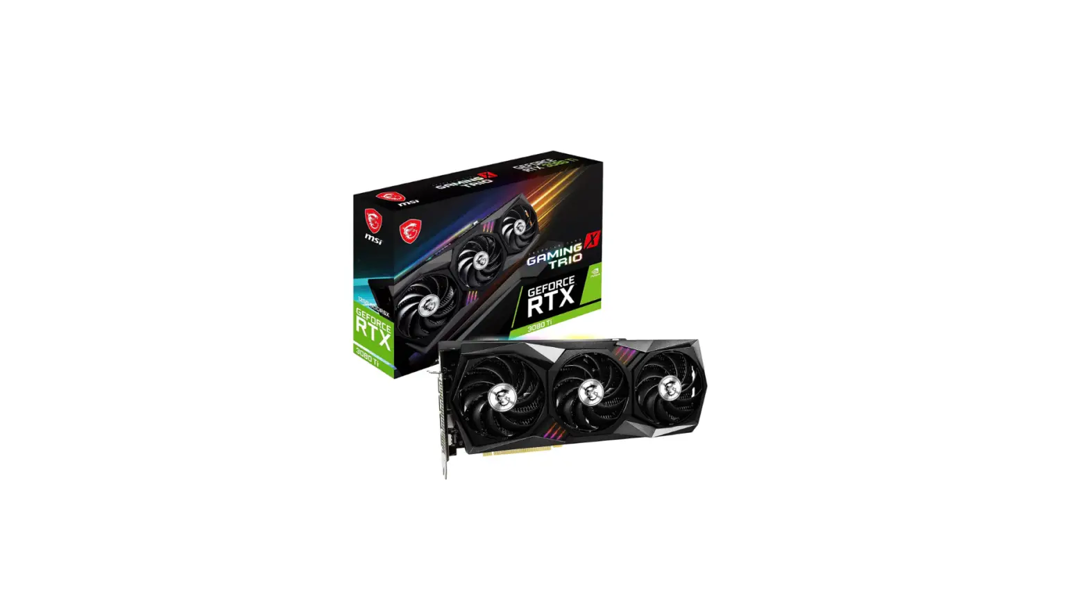 Msi Geforce Rtx 3080 Ti 12gb Gdrr6x Graphics Card Quick Start Guide