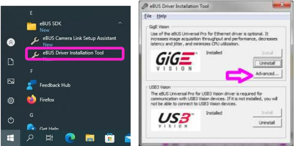 Software installation