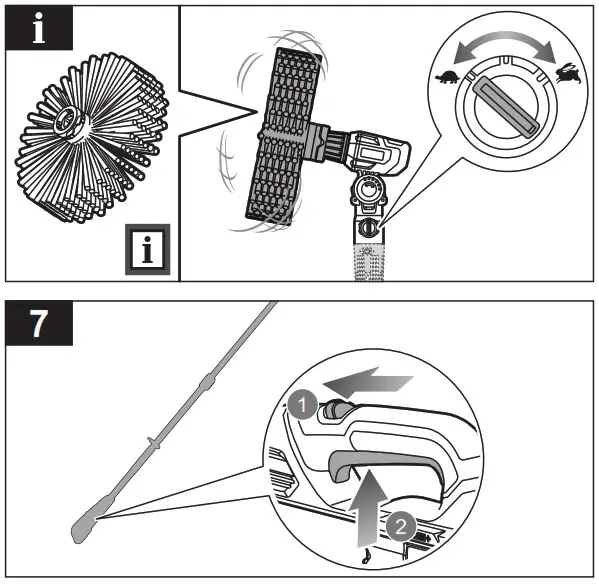 RYOBI R18BRU10 18V ONE EZ REACH Gutter Brush Attachment - Product Overview 19
